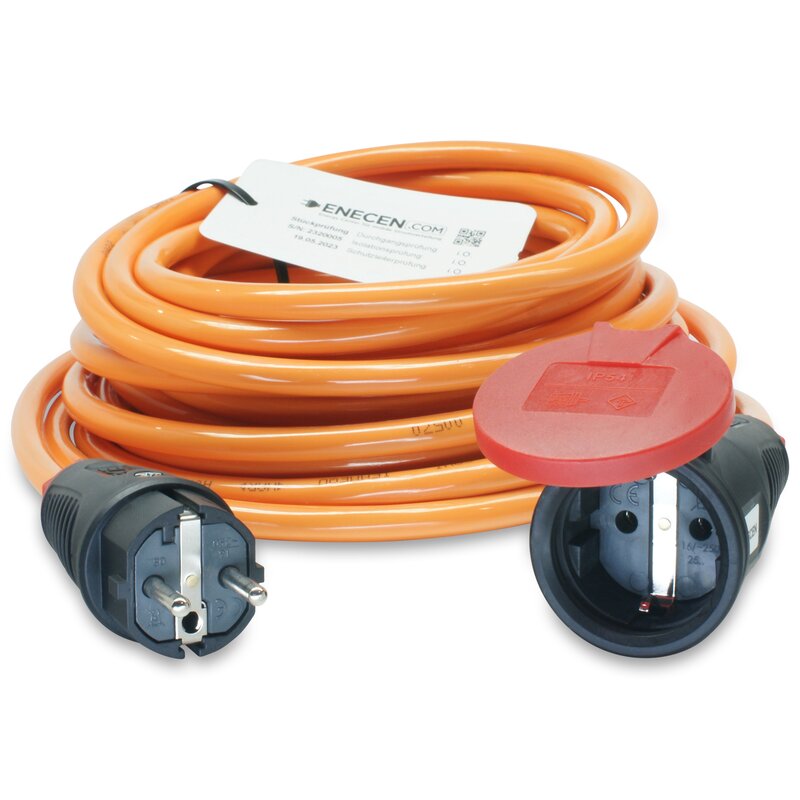 Stromkabel Geräteanschlusskabel Verlängerung H07BQ-F 3x1,5 3m orange kerbfest 
