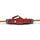 CEE-Verlängerungskabel 400V/32A IP44 PUR H07BQ-F 5x6 mm² mit ST/KU 5-polig mit Phasenwender