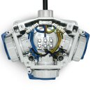Verlängerungskabel 230V/16A IP68 Gummi H07RN-F 3x2,5 mm² mit ST/3-Wege SK-KU BTD druckwasserdicht 2m