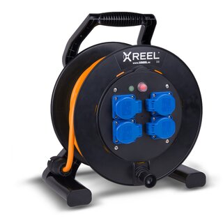 Kabeltrommel XREEL 230V/16A K2 IP54 PUR H07BQ-F 3x2,5mm² orange 40m