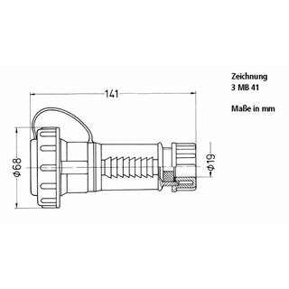 Stecker & Kupplung - Set SK TM 230V/16A IP68 druckwasserdicht bronzegrün - Mennekes