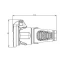 Kupplung SK 230V/16A IP54 Gummi KD - PCE