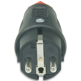 Anschlusskabel 230V/16A IP44 Gummi H07RN-F 3x2,5 mm² mit Vollgummi-Stecker/freies Ende 1m