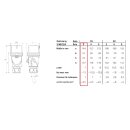 CEE-Stecker 230V/16A 3p blau IP44 - Mennekes