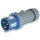 CEE-Stecker 230V/16A 3p blau IP44 - Mennekes