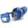 Anschlusskabel 230V/16A IP68 Gummi H07RN-F 3x2,5 mm² mit PCE Stecker/freies Ende - druckwasserdicht 1m