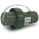 Anschlusskabel 230V/16A IP68 Gummi H07RN-F 3x2,5 mm² mit MENNEKES Stecker bronzegrün TM/freies Ende - druckwasserdicht 2m