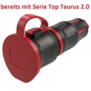 Verlängerungskabel 230V/16A IP54 PVC K35 AT-N07V3V3-F 3x2,5 mm² gelb mit Vollgummi ST/KU KD TT