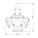 Verlängerungskabel 230V/16A IP44 PVC K35 AT-N07V3V3-F 3x1,5 mm² gelb mit Gummi ST/3-Wege KU BD 10m