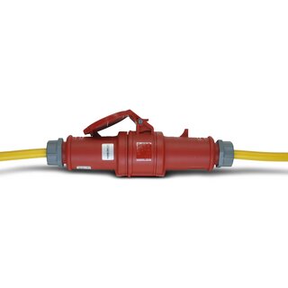 CEE-Verlängerungskabel 400V/16A IP44 PVC K35 AT-N07V3V3-F 5x1,5 mm² gelb mit ST/KU 5-polig