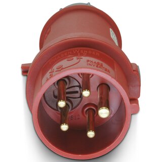 CEE-Verlängerungskabel 400V/16A IP44 Gummi H07RN-F 5x1,5 mm² mit ST/KU 5-polig Phasenwender