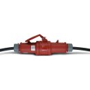CEE-Verlängerungskabel 400V/16A IP44 Gummi H07RN-F 5x2,5 mm² mit ST/KU 5-polig 25m