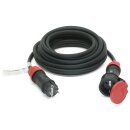 Verlängerungskabel 230V/16A IP54 Gummi H07RN-F 3x2,5 mm² mit Vollgummi ST/KU KD TT 5m