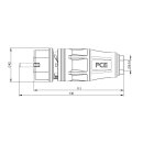 Verlängerungskabel 230V/16A IP54 Gummi H07RN-F 3x2,5 mm² mit Vollgummi ST/KU KD TT 5m